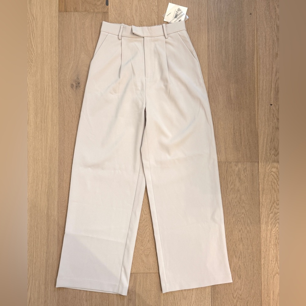 Womens Light Cream Beige Pants/Slacks